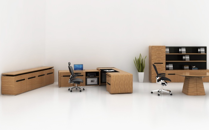 Bamboo Lateral Desk, Bamboo Filing Cabinet, Bamboo Meeting Table, Bamboo Furniture, Bamboo Office Furniture